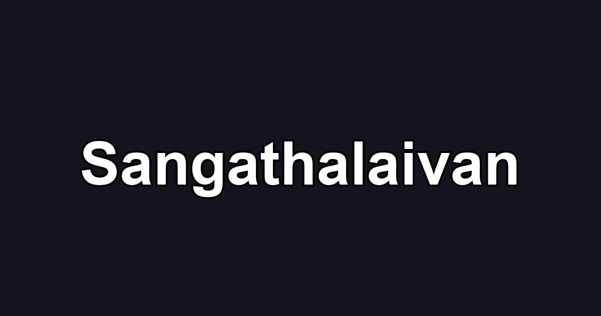 Sangathalaivan