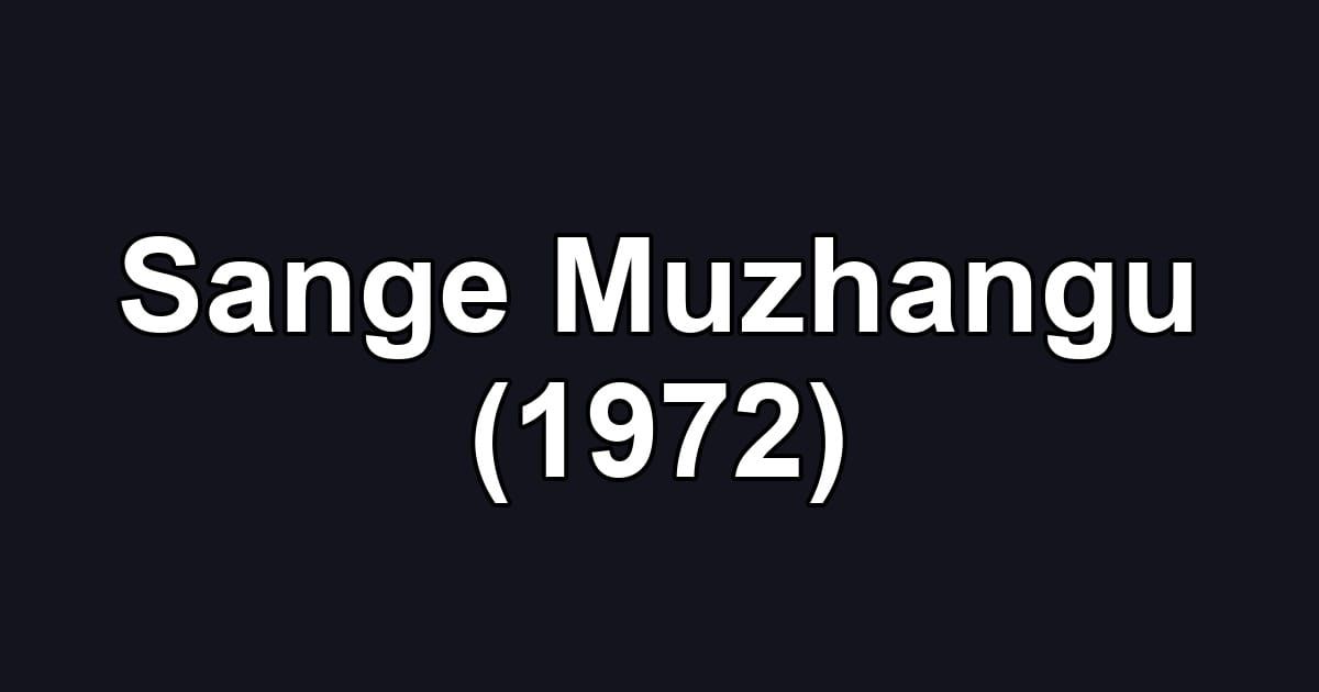 Sange Muzhangu (1972)