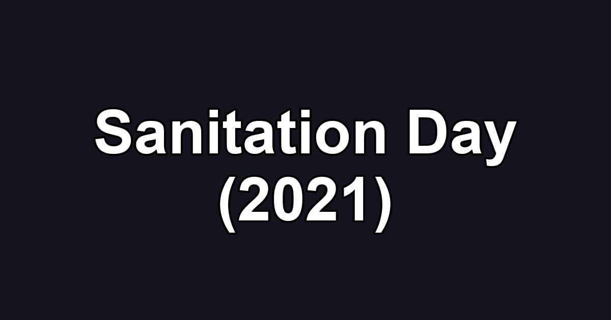 Sanitation Day (2021)