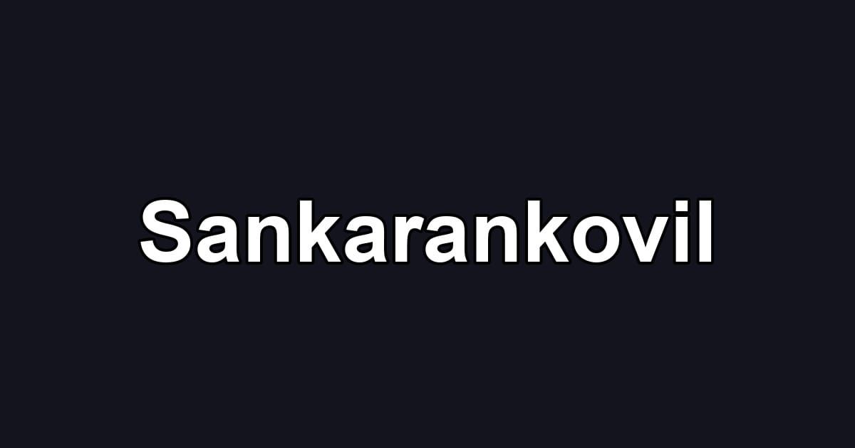 Sankarankovil