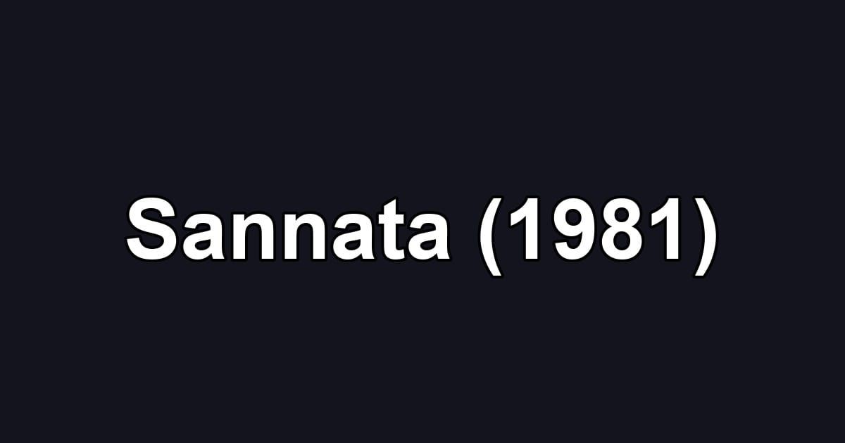Sannata (1981)