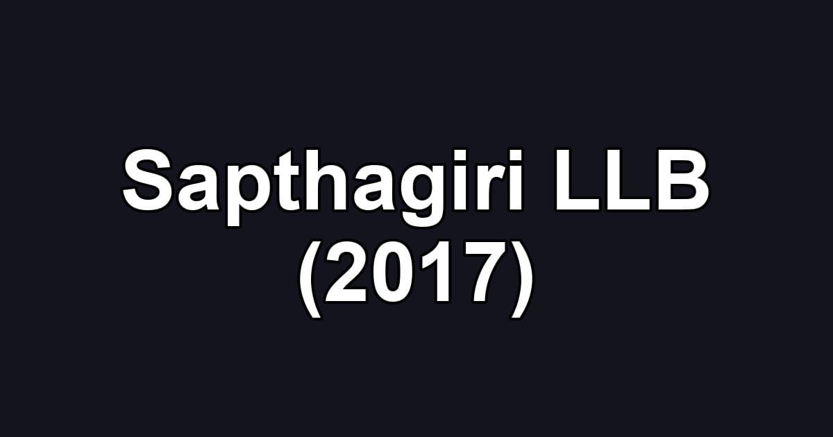 Sapthagiri LLB (2017)