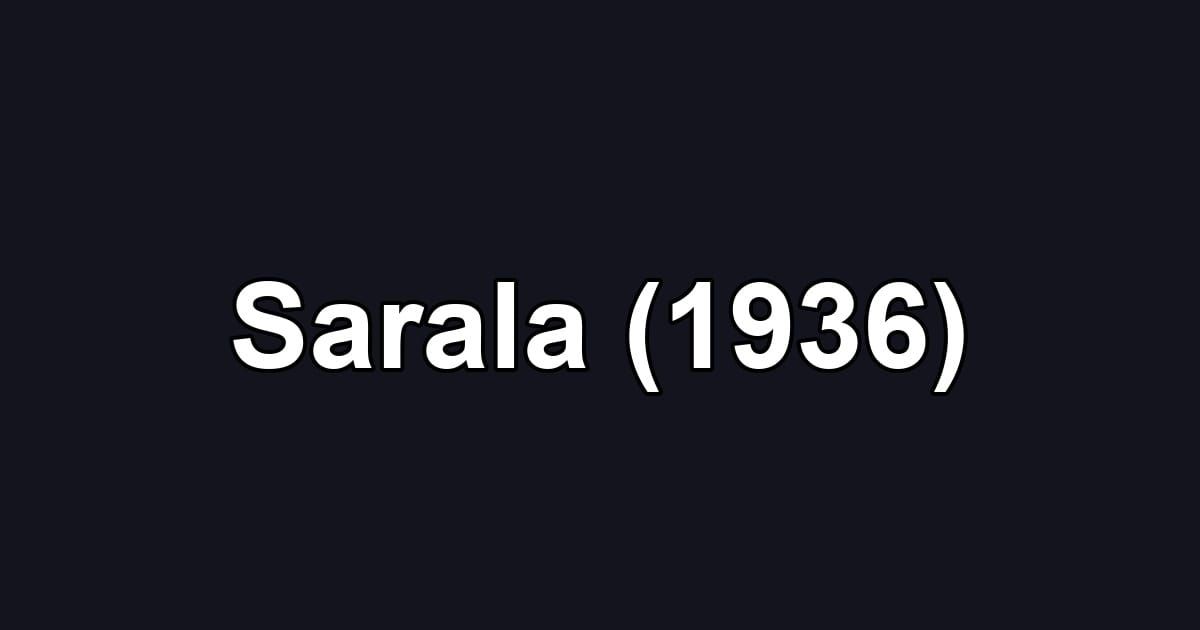 Sarala (1936)