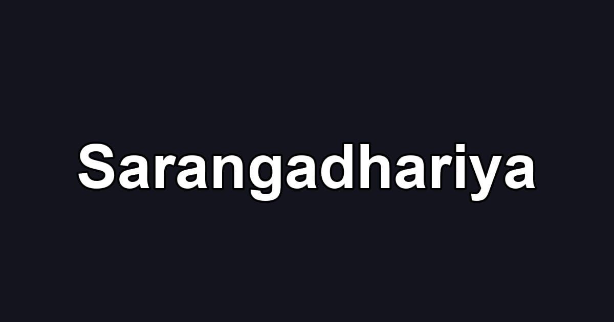 Sarangadhariya