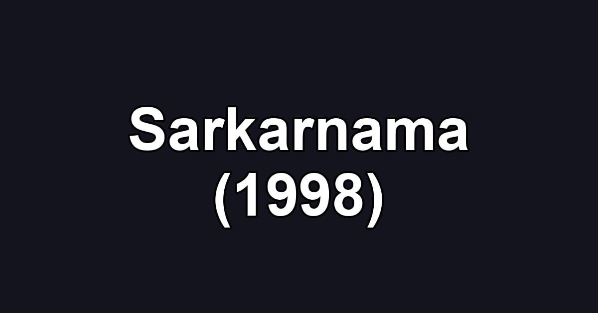 Sarkarnama (1998)