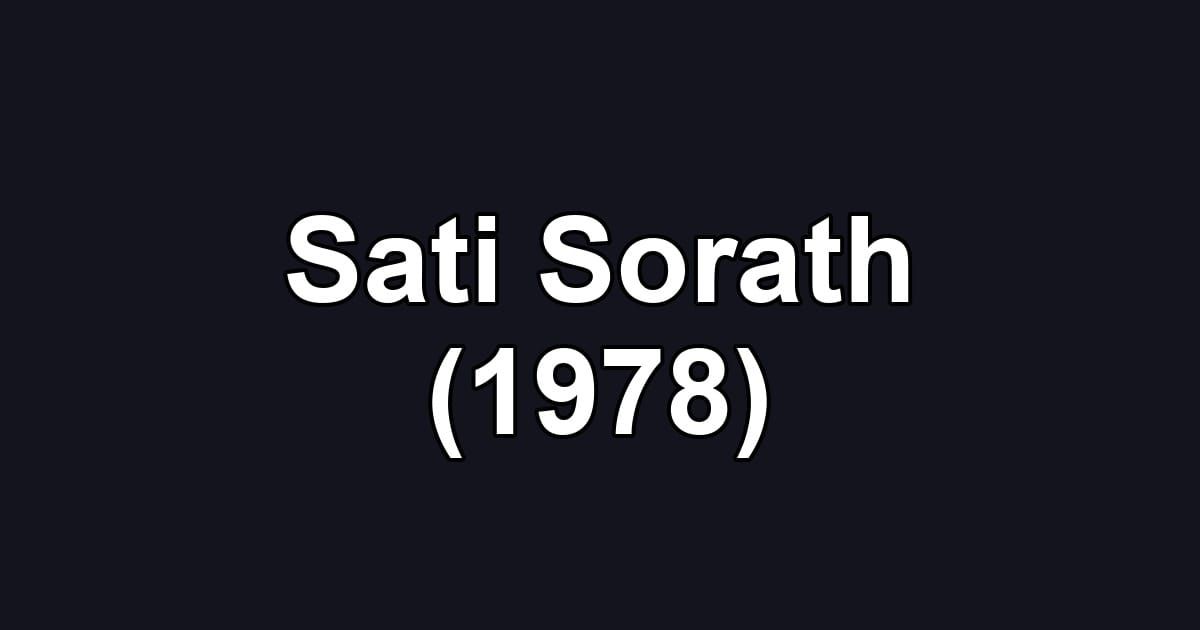 Sati Sorath (1978)