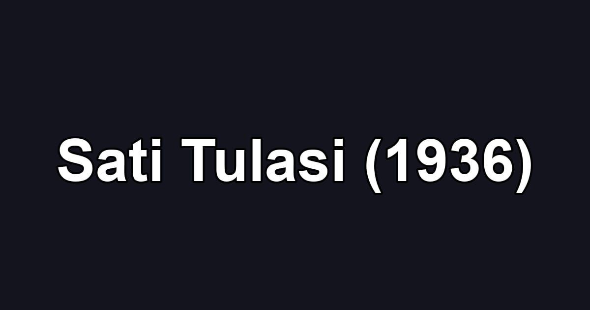 Sati Tulasi (1936)