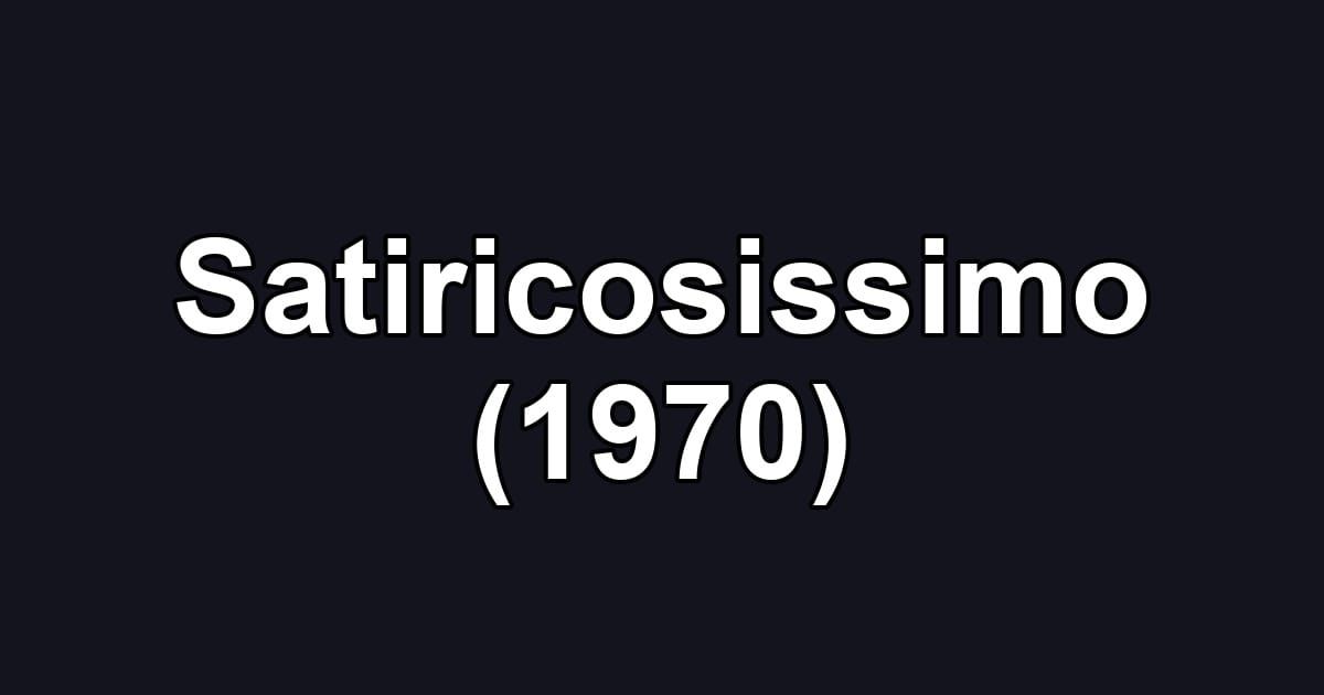 Satiricosissimo (1970)