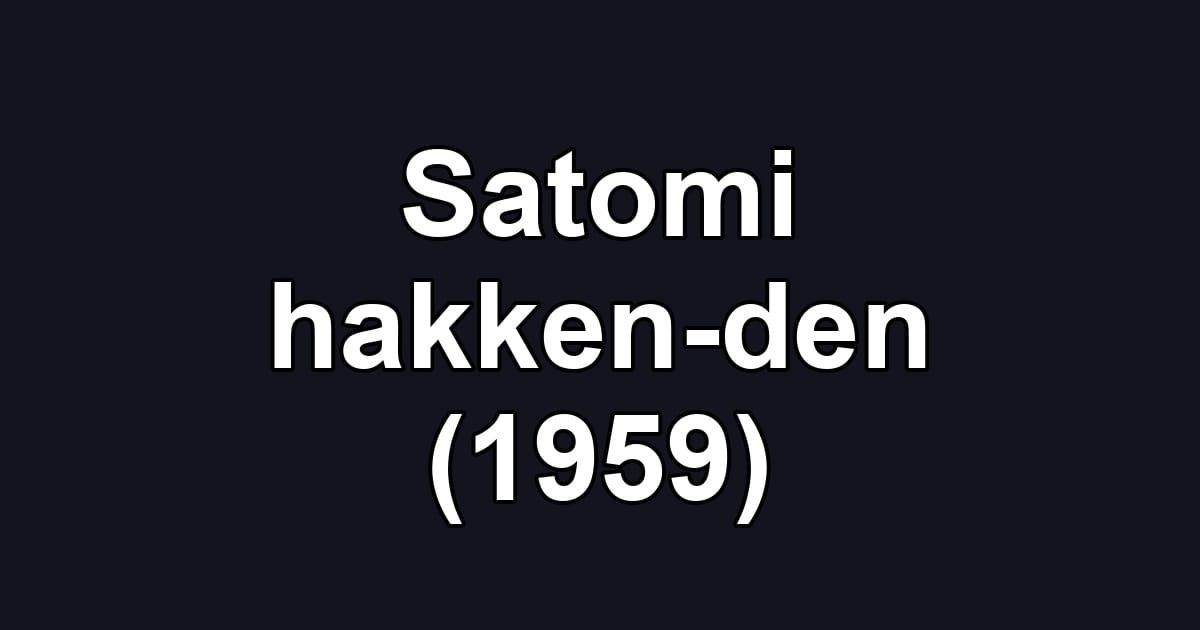 Satomi hakken-den (1959)