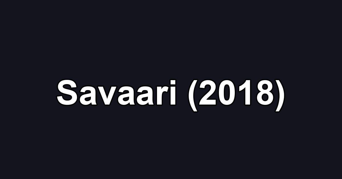 Savaari (2018)
