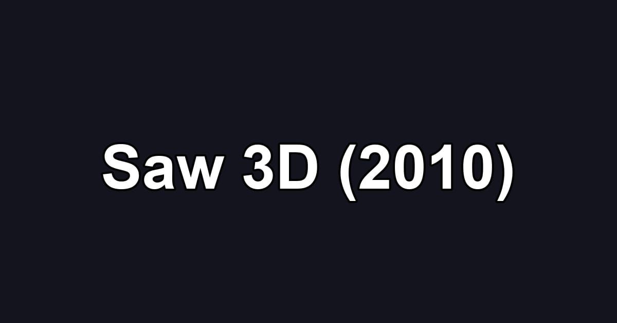 Saw 3D (2010)