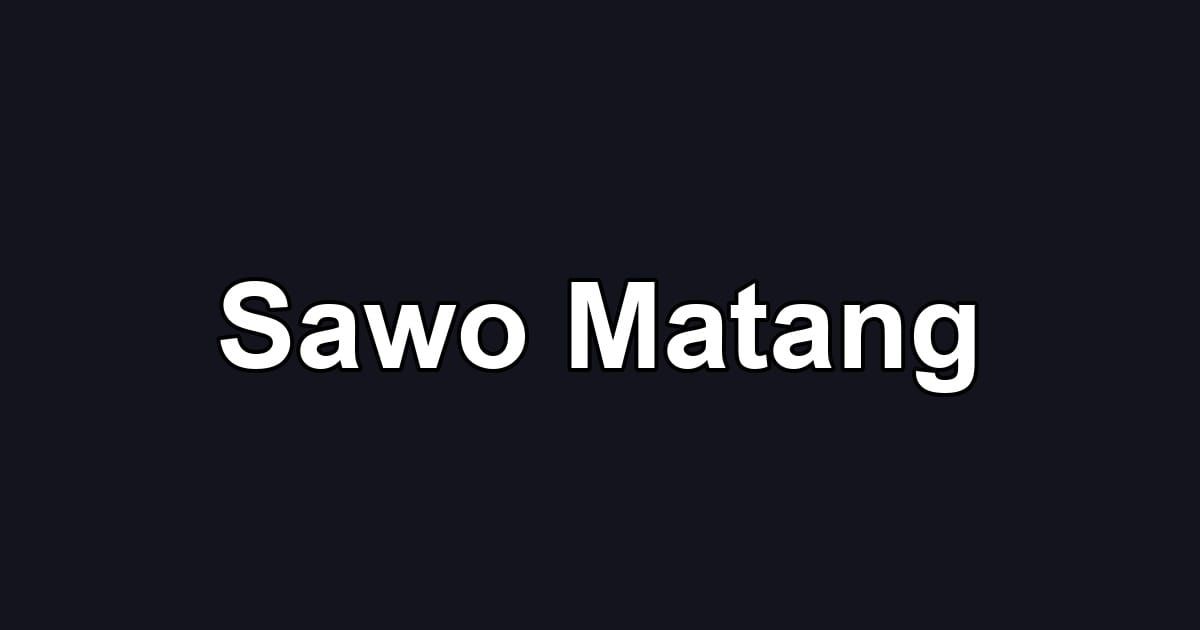 Sawo Matang