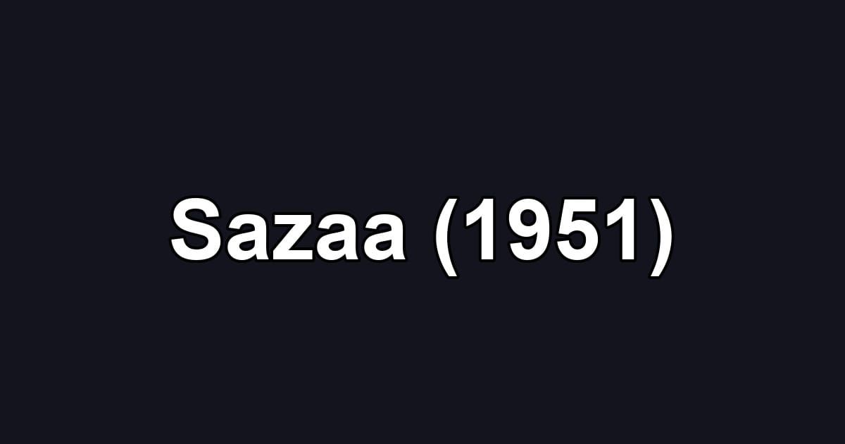 Sazaa (1951)