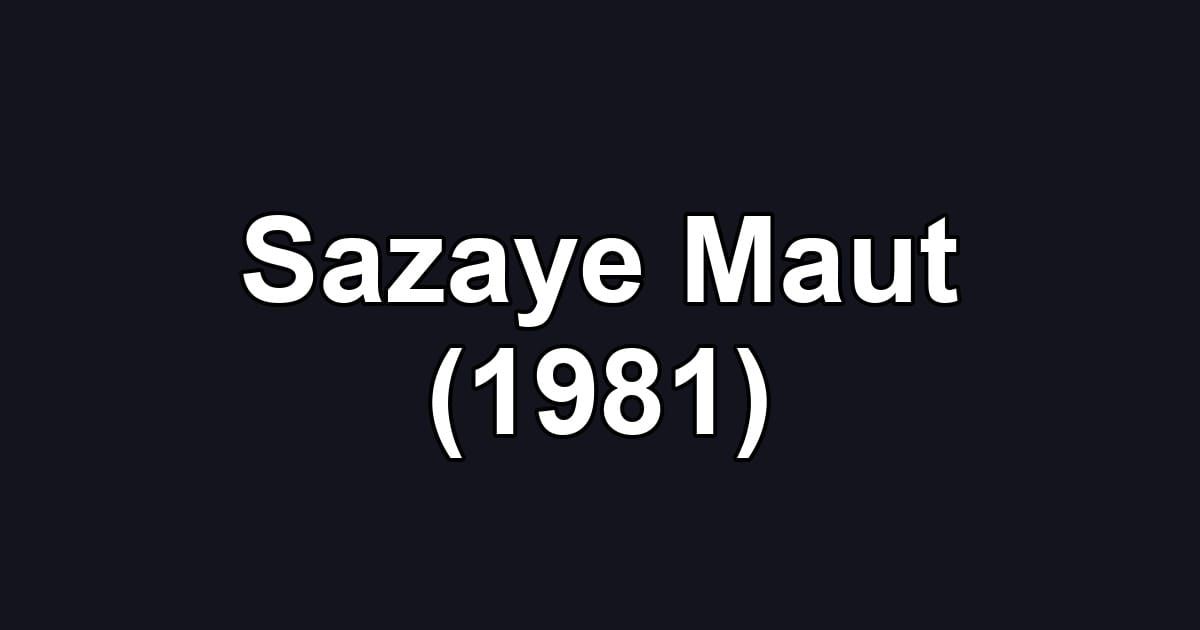 Sazaye Maut (1981)