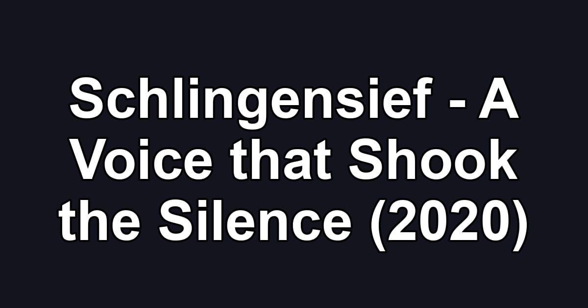 Schlingensief - A Voice that Shook the Silence (2020)