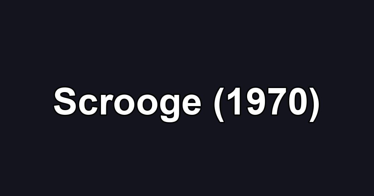 Scrooge (1970)