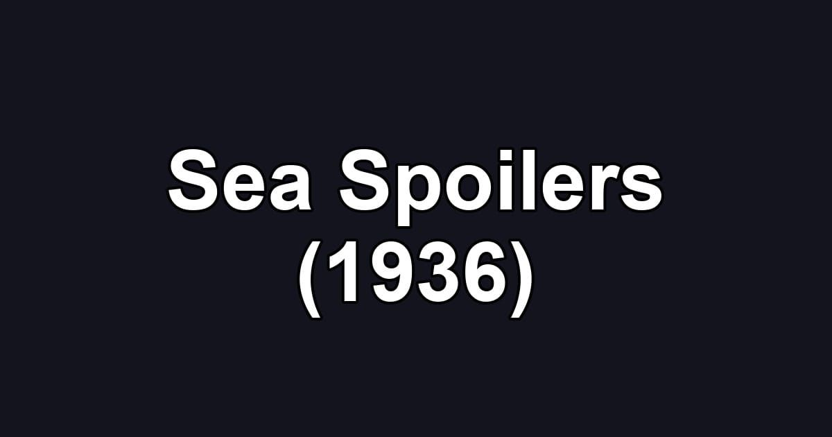 Sea Spoilers (1936)