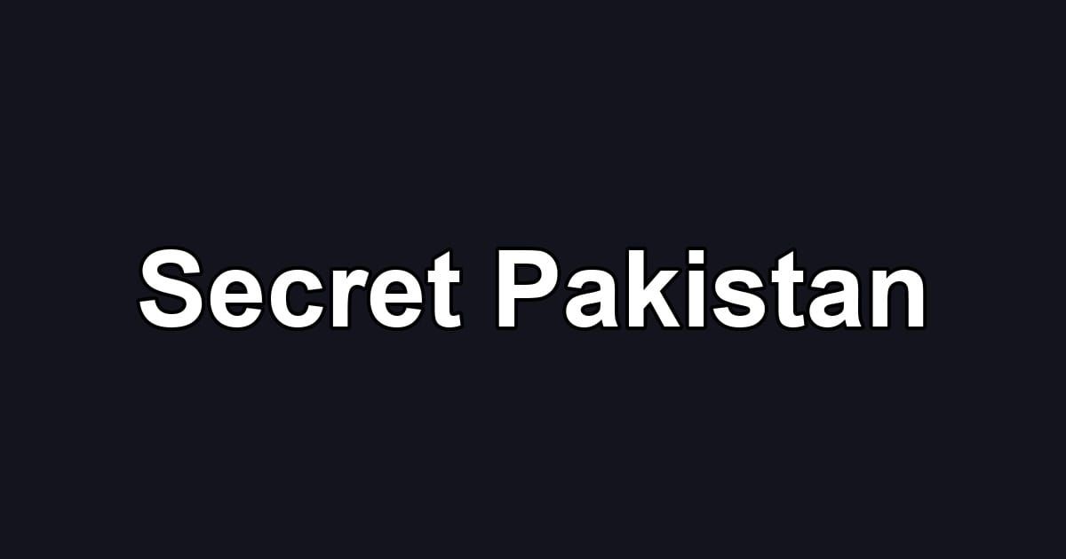 Secret Pakistan