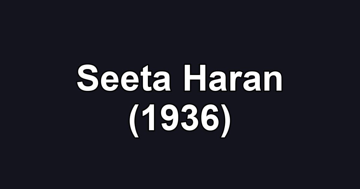 Seeta Haran (1936)