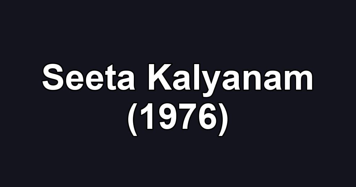 Seeta Kalyanam (1976)