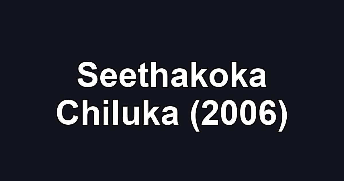Seethakoka Chiluka (2006)