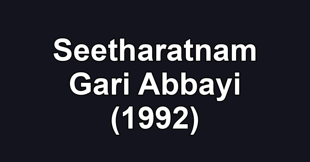 Seetharatnam Gari Abbayi (1992)