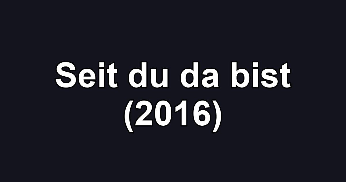 Seit du da bist (2016)