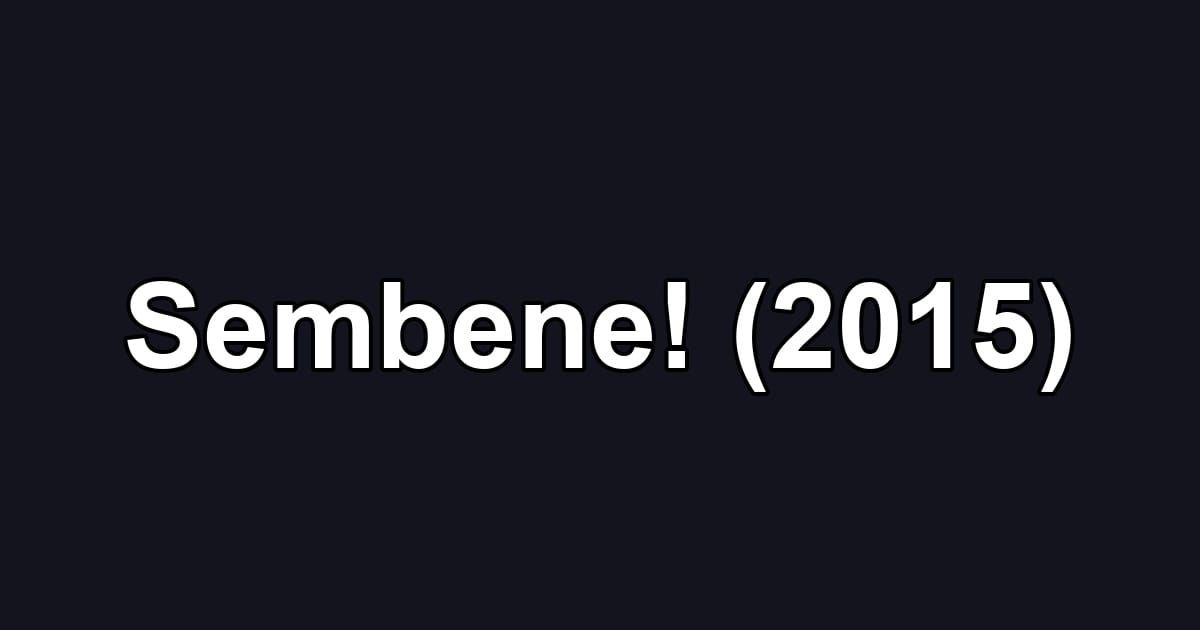 Sembene! (2015)
