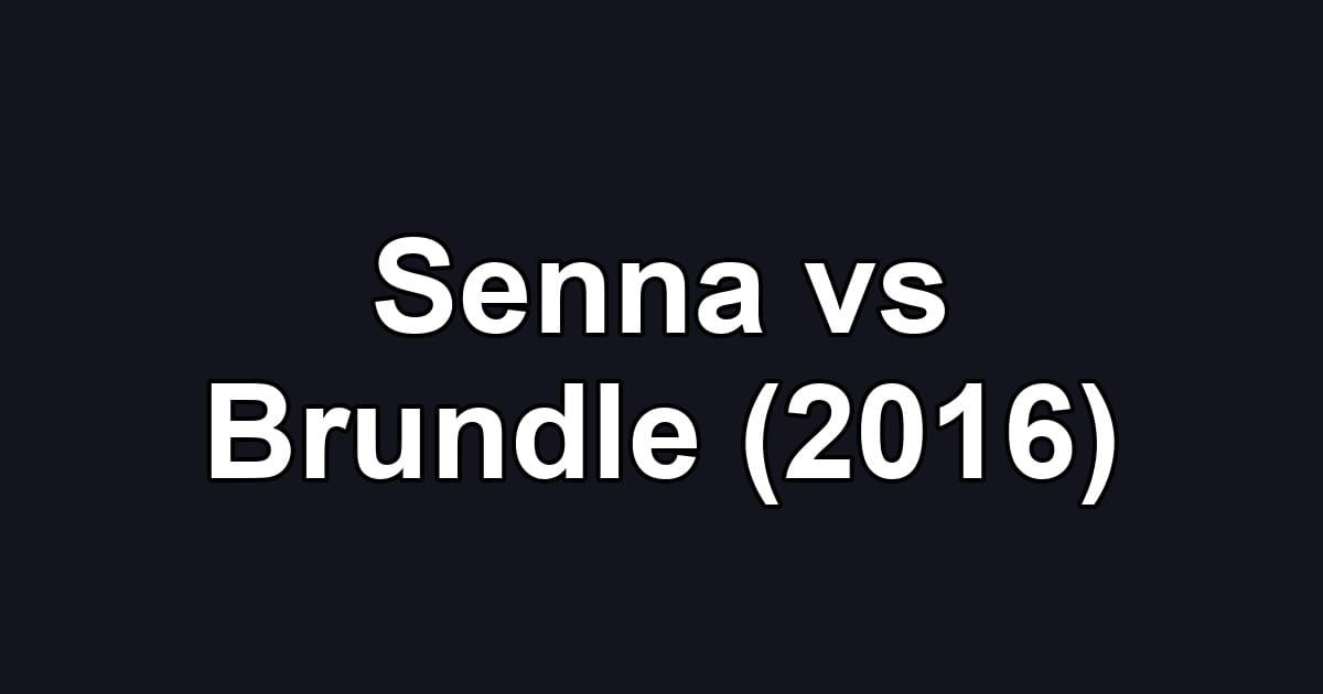 Senna vs Brundle (2016)