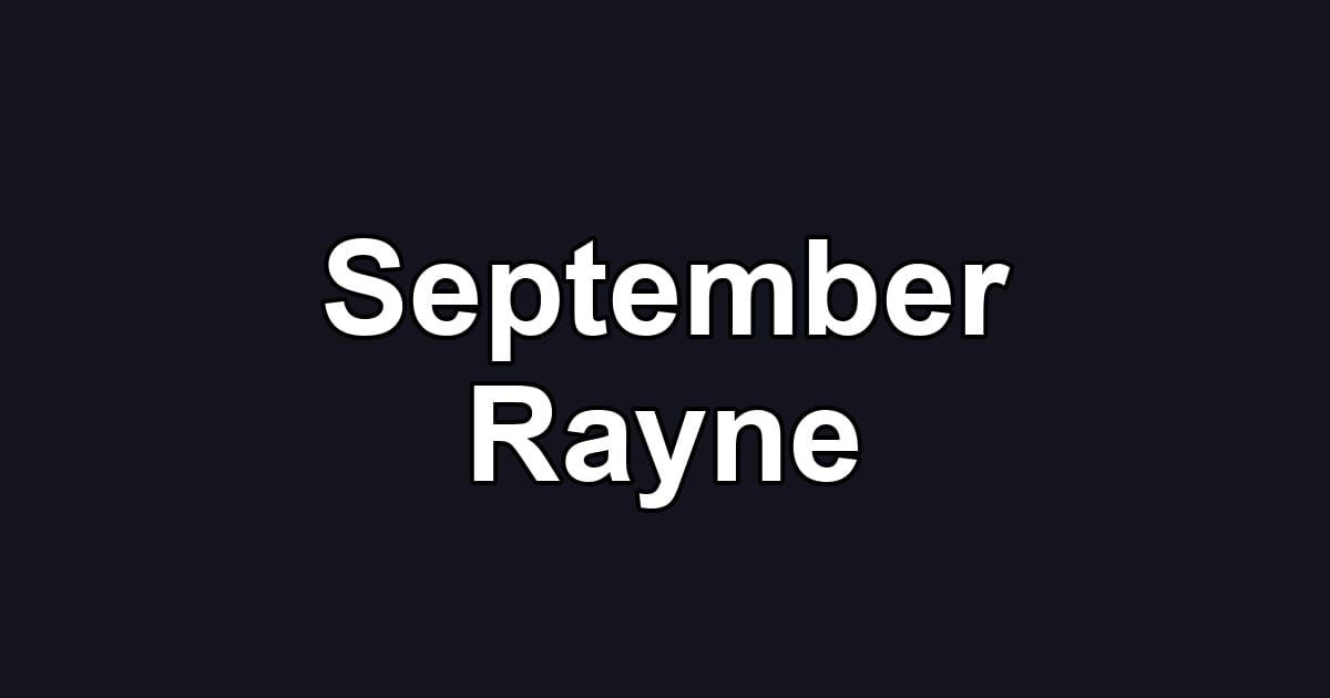 September Rayne