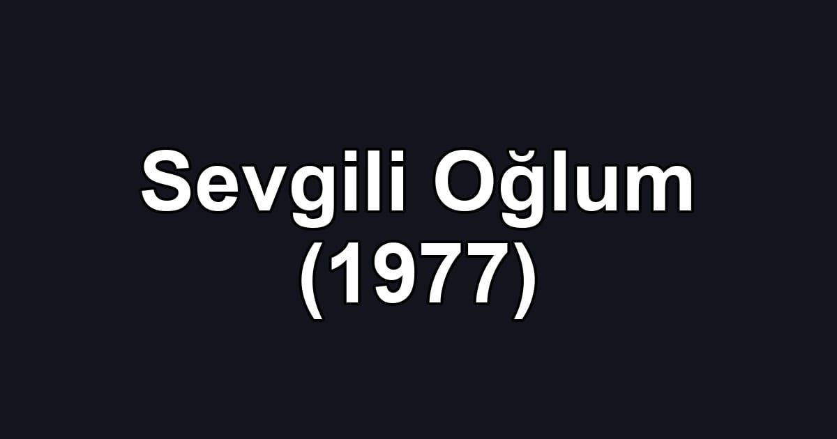 Sevgili Oğlum (1977)