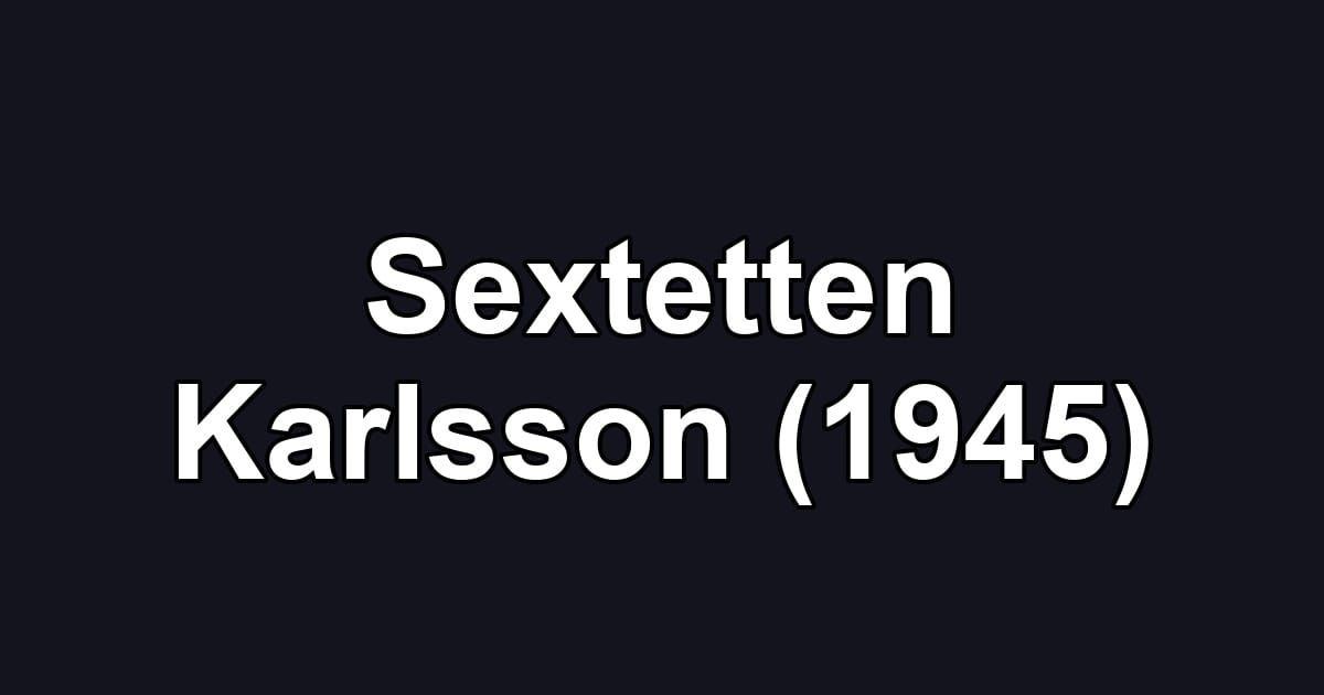 Sextetten Karlsson (1945)