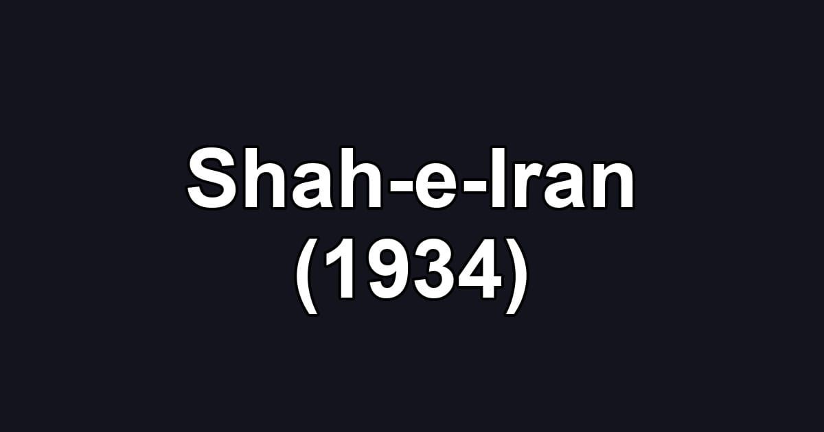 Shah-e-Iran (1934)