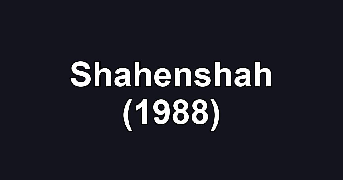 Shahenshah (1988)