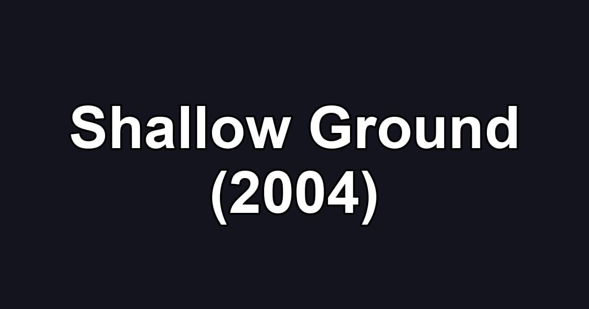 Shallow Ground (2004)