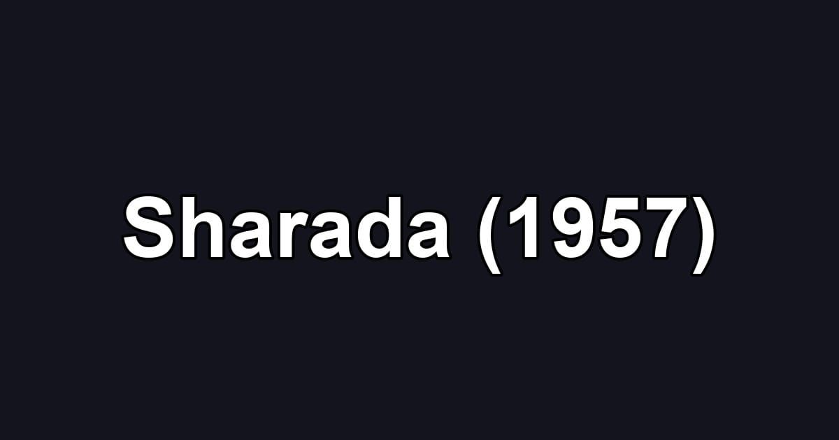 Sharada (1957)