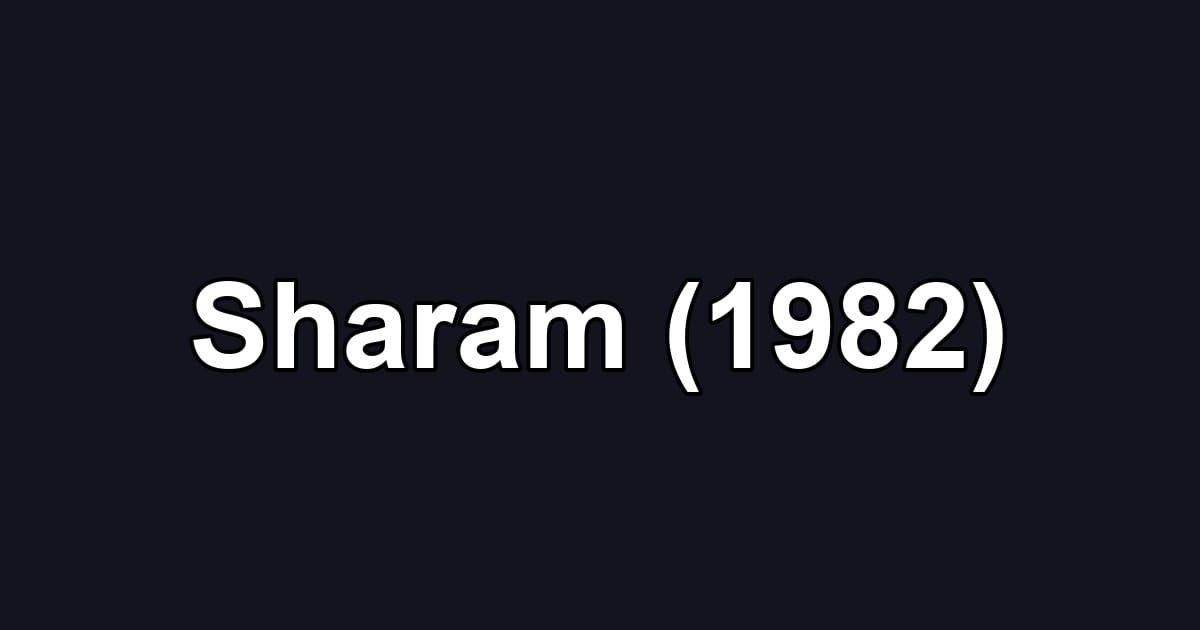 Sharam (1982)