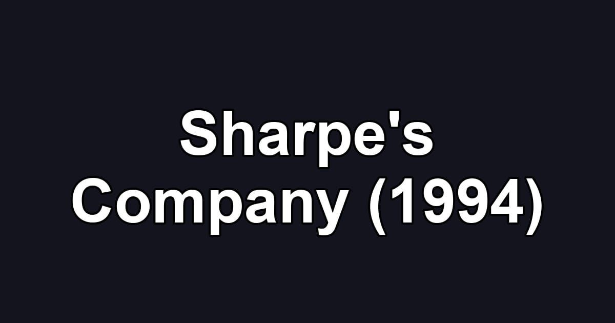 Sharpe's Company (1994)