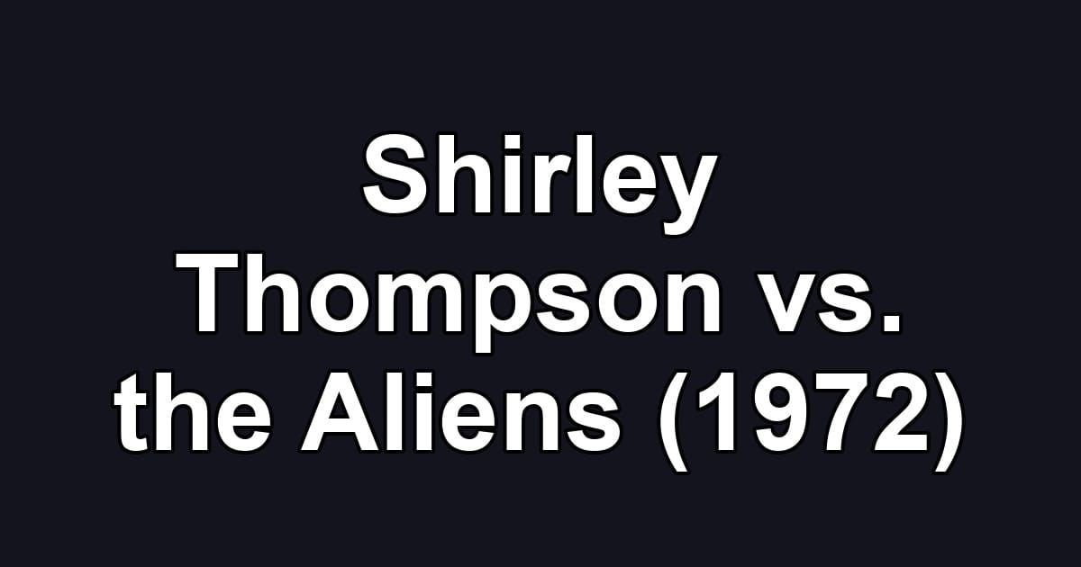 Shirley Thompson vs. the Aliens (1972)