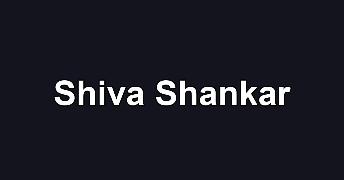 Shiva Shankar