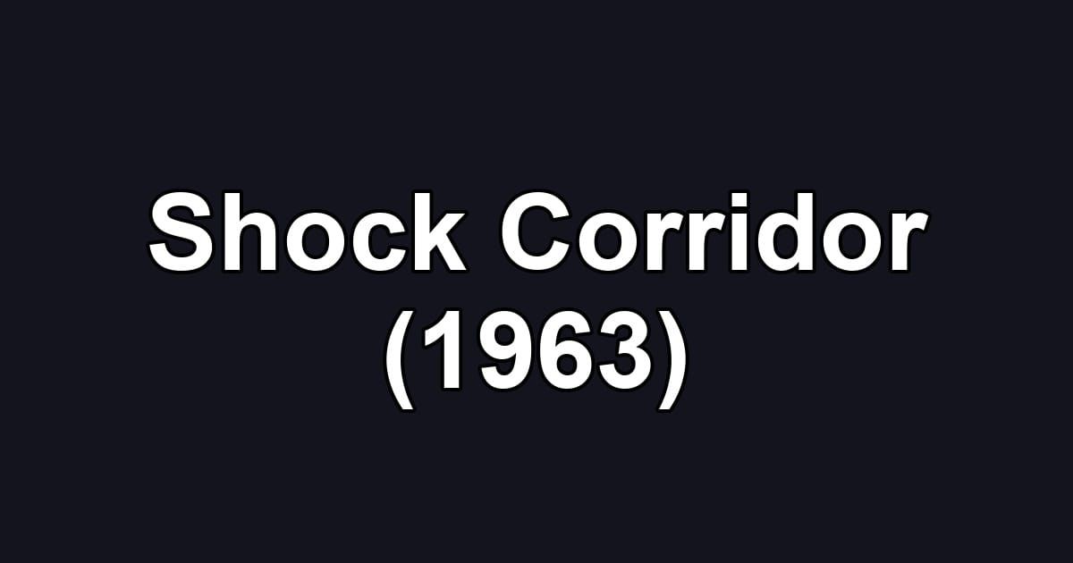 Shock Corridor (1963)