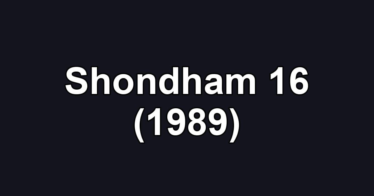 Shondham 16 (1989)