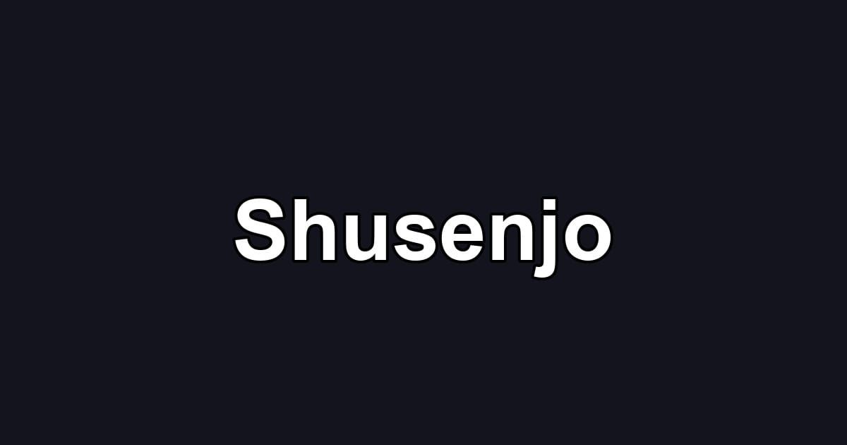 Shusenjo