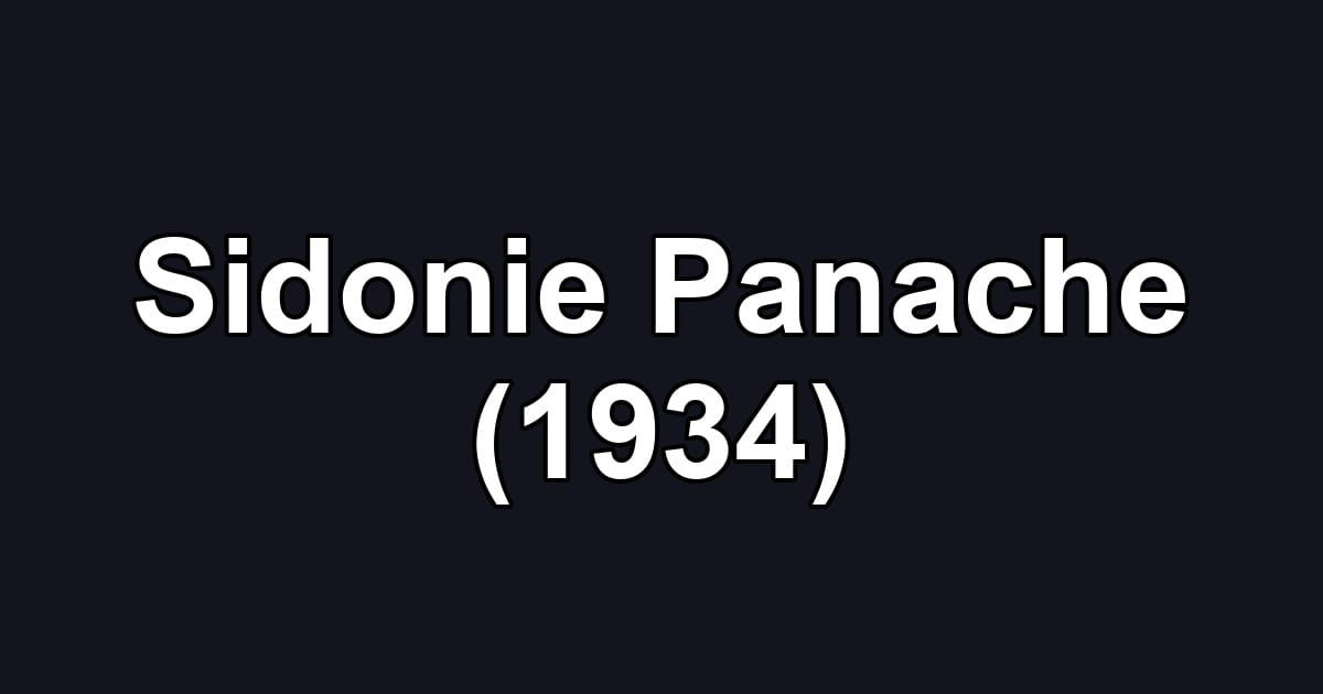 Sidonie Panache (1934)