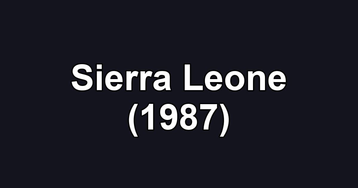Sierra Leone (1987)