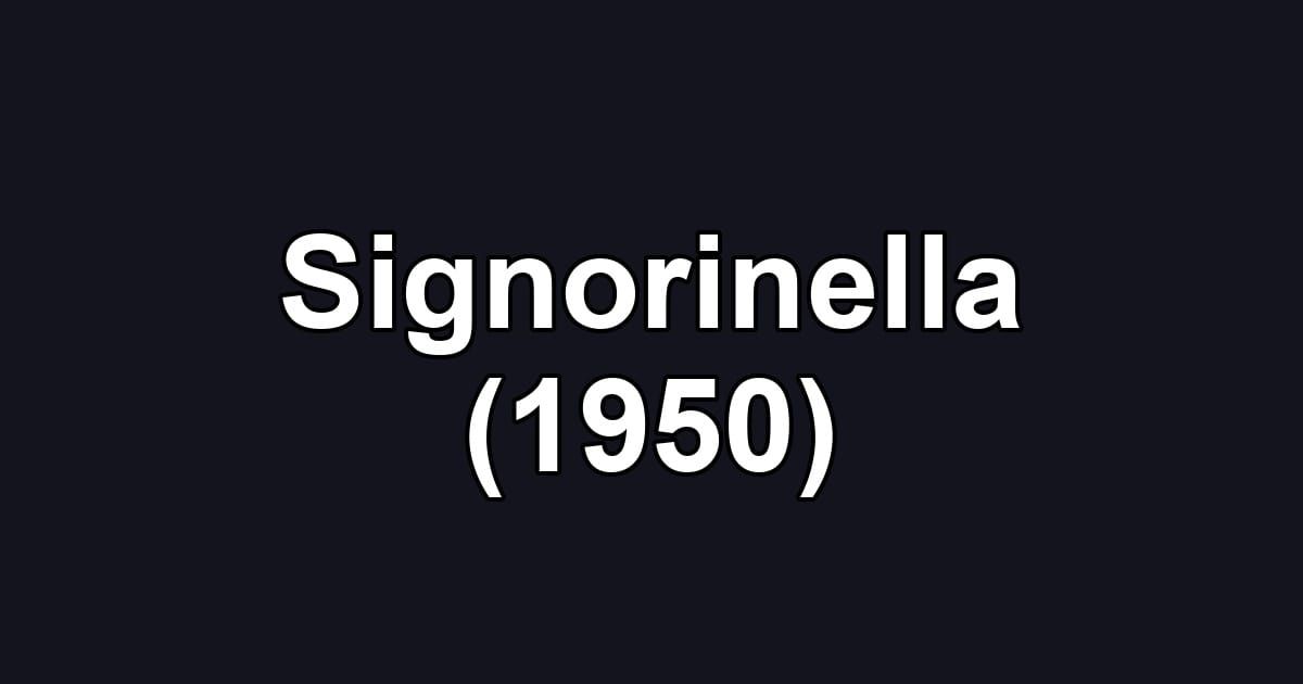 Signorinella (1950)