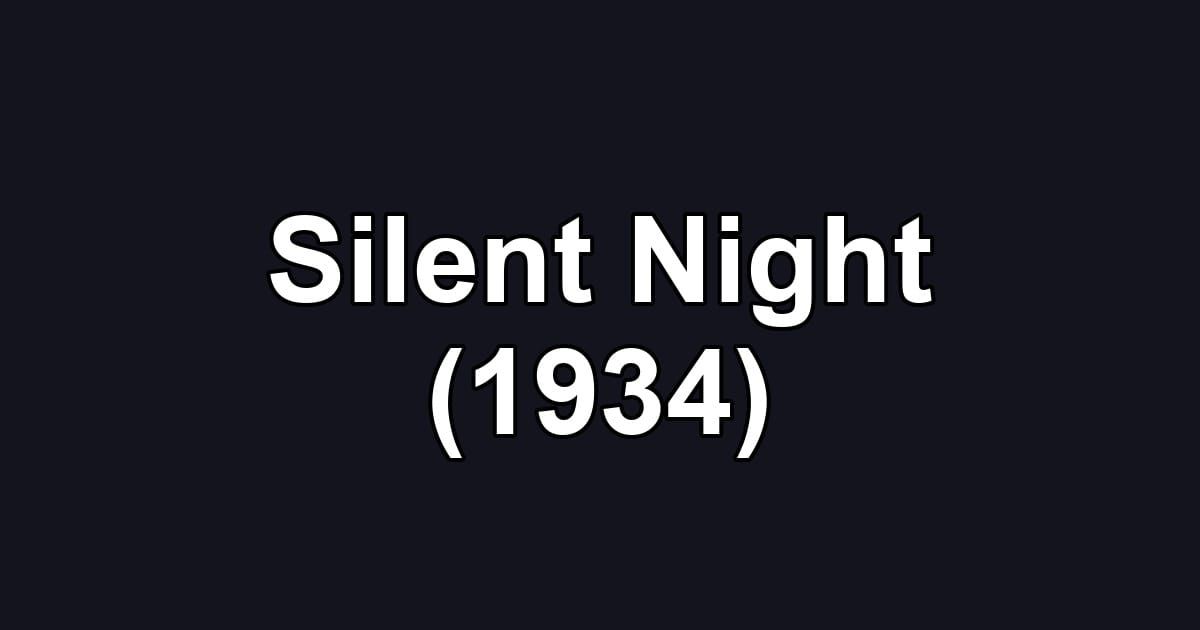 Silent Night (1934)