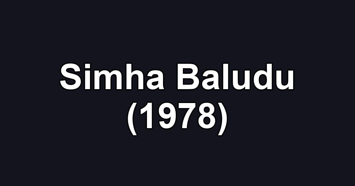 Simha Baludu (1978)