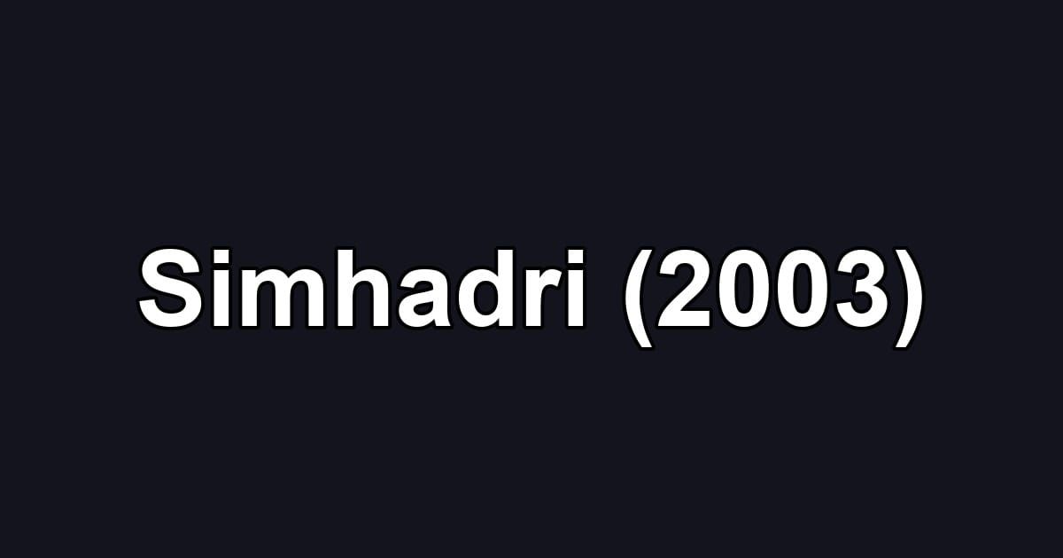 Simhadri (2003)