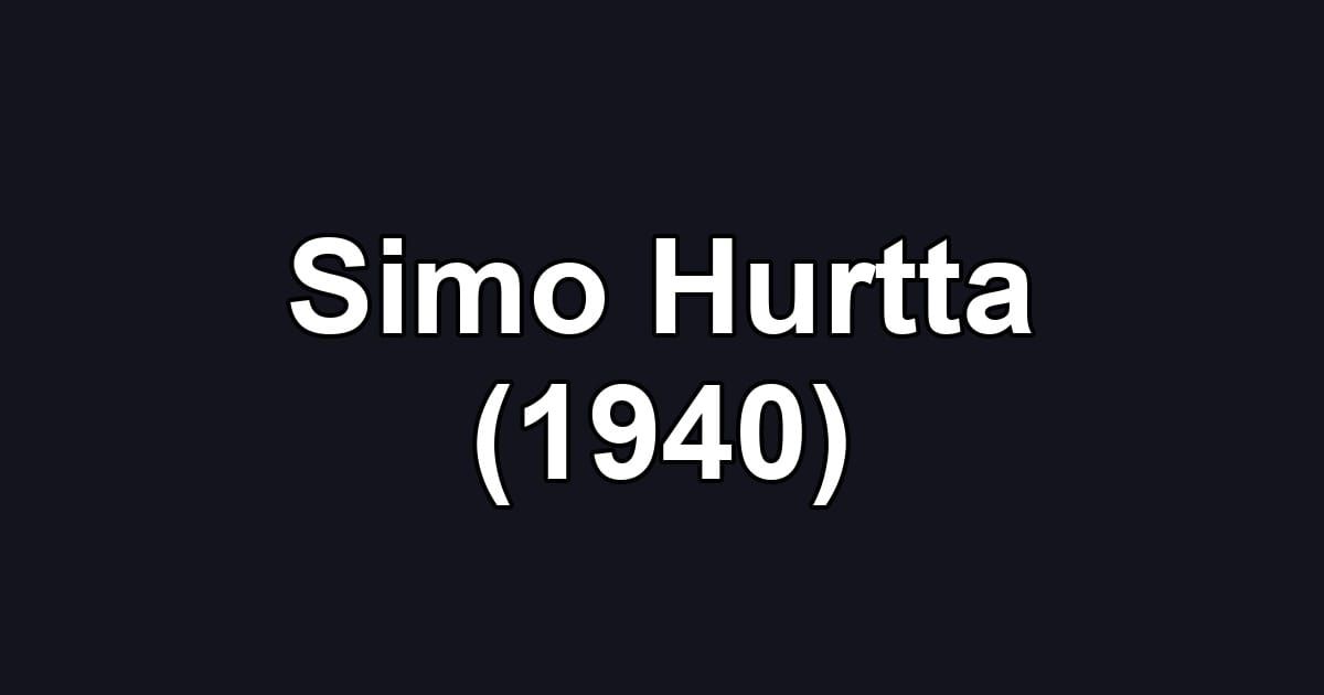 Simo Hurtta (1940)